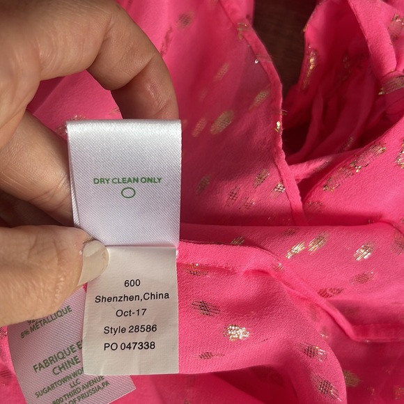 Lilly Pulitzer Pink Blouse - Picture 6 of 7